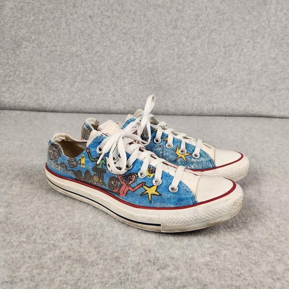 Converse All Star Shoes Mens Size 8 Custom Art Hand Painted Hollywood Music 2013
